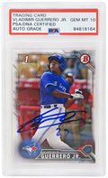 Vladimir Guerrero Jr Signed Blue Jays 2016 Topps Bowman Rookie Card #BP55 - (Vlad Holo)(PSA Encapsulated - Auto Grade 10) - GUECAR110 - Vladimir Guerrero Jr Signed Blue Jays 2016 Topps Bowman Rookie Card #BP55 - (Vlad Holo)(PSA Encapsulated - Auto Grade 10) product image
