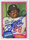 Pedro Guerrero Signed Los Angeles Dodgers 1981 Topps Baseball Card #651 - GUECAR120 - Pedro Guerrero Signed Los Angeles Dodgers 1981 Topps Baseball Card #651 product image