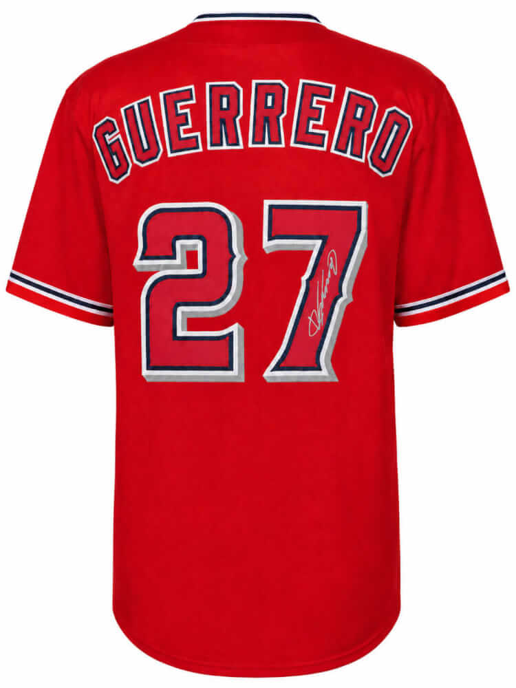 Vladimir Guerrero Sr. Signed Red Custom Baseball Jersey - GUEJRY120 - Vladimir Guerrero Sr. Signed Red Custom Baseball Jersey product image