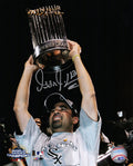 Ozzie Guillen Signed Chicago White Sox 2005 World Series Holding Trophy 8x10 Photo - GUI08P101 - Ozzie Guillen Signed Chicago White Sox 2005 World Series Holding Trophy 8x10 Photo product image