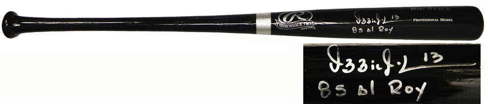 Ozzie Guillen Signed Rawlings Black Big Stick Bat w/85 AL ROY - GUIBAT102 - Ozzie Guillen Signed Rawlings Black Big Stick Bat w/85 AL ROY product image