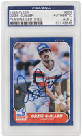 Ozzie Guillen Signed Chicago White Sox 1986 Fleer Rookie Baseball Card #206 - PSA/DNA - GUICAR100 - Ozzie Guillen Signed Chicago White Sox 1986 Fleer Rookie Baseball Card #206 - PSA/DNA product image