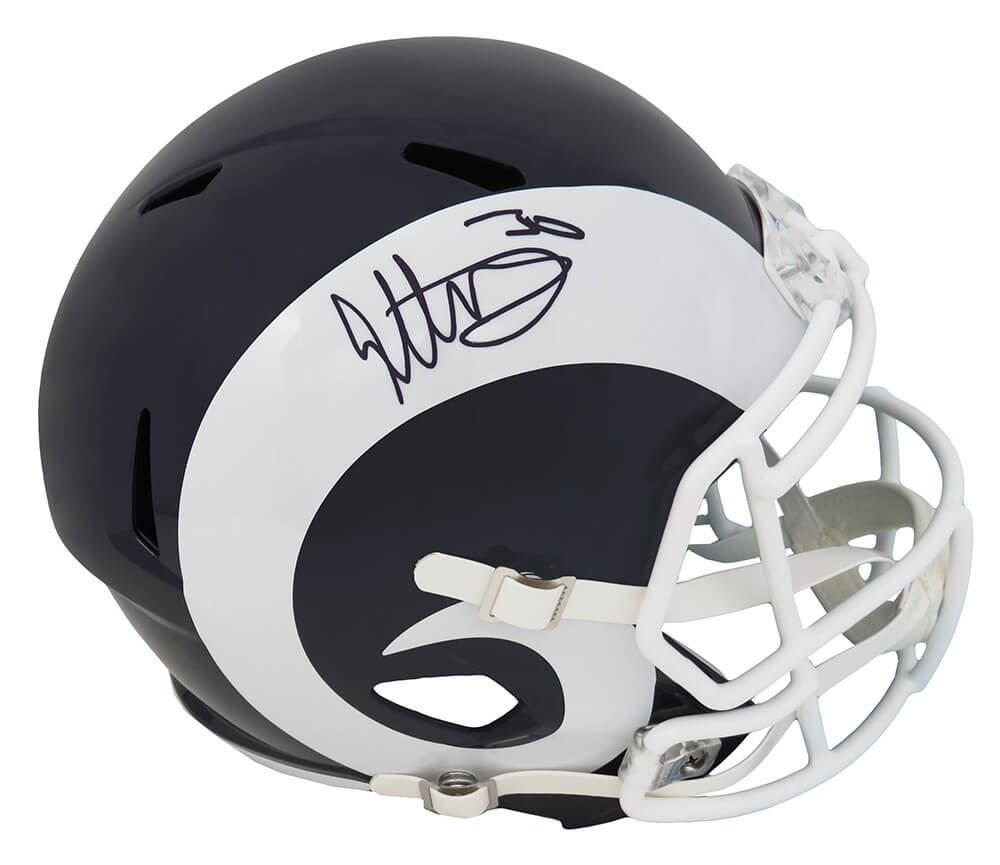 Todd Gurley Signed Los Angeles Rams Riddell Full Size Speed Replica Helmet (Fanatics) - GURREP300 - Todd Gurley Signed Los Angeles Rams Riddell Full Size Speed Replica Helmet (Fanatics) product image