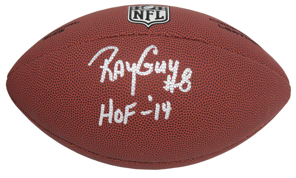 Ray Guy Signed Wilson Limited Full Size NFL Football w/HOF'14 - GUYFTB300 - Ray Guy Signed Wilson Limited Full Size NFL Football w/HOF'14 product image