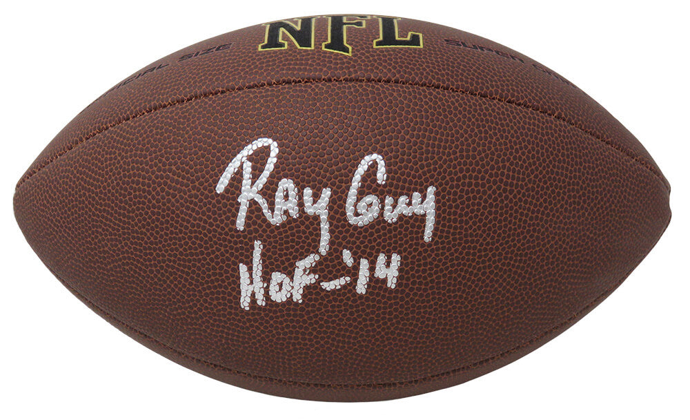 Ray Guy Signed Wilson Super Grip Full Size NFL Football w/HOF'14 - GUYFTB302 - Ray Guy Signed Wilson Super Grip Full Size NFL Football w/HOF'14 product image