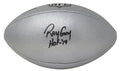 Ray Guy Signed Wilson Duke Silver Metallic Full Size NFL Football w/HOF'14 - GUYFTB304 - Ray Guy Signed Wilson Duke Silver Metallic Full Size NFL Football w/HOF'14 product image