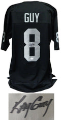 Ray Guy Signed Black Custom Football Jersey (JSA) - GUYJRY300 - Ray Guy Signed Black Custom Football Jersey (JSA) product image