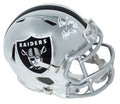 Ray Guy Signed Raiders Riddell Chrome Speed Mini Helmet w/HOF'14 - GUYMIN303 - Ray Guy Signed Raiders Riddell Chrome Speed Mini Helmet w/HOF'14 product image