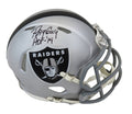 Ray Guy Signed Raiders Riddell Speed Mini Helmet w/HOF'14 - GUYMIN304 - Ray Guy Signed Raiders Riddell Speed Mini Helmet w/HOF'14 product image
