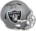 Ray Guy Signed Raiders FLASH Riddell Full Size Speed Replica Helmet w/HOF'14 - GUYREP303 - Ray Guy Signed Raiders FLASH Riddell Full Size Speed Replica Helmet w/HOF'14 product image
