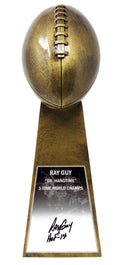 Ray Guy Signed Football World Champion 15 Inch Replica Gold Trophy w/HOF'14 - GUYTRO301 - Ray Guy Signed Football World Champion 15 Inch Replica Gold Trophy w/HOF'14 product image