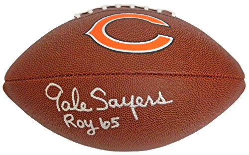 Gale Sayers Signed Chicago Bears NFL Full Size Logo Football w/ROY'65 - SAYFTB306 - Gale Sayers Signed Chicago Bears NFL Full Size Logo Football w/ROY'65 product image