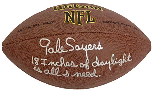 Gale Sayers Signed Wilson NFL Full Size Super Grip Football w/18 Inches Of Daylight. - SAYFTB304 - Gale Sayers Signed Wilson NFL Full Size Super Grip Football w/18 Inches Of Daylight. product image