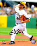 Gerrit Cole Signed Pittsburgh Pirates Pitching Action 8x10 Photo - COL08P100 - Gerrit Cole Signed Pittsburgh Pirates Pitching Action 8x10 Photo product image