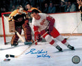 Gordie Howe Signed Autographed Red Wings Color Action 8x10 Photo w/Mr. Hockey - HOW08P401 - Gordie Howe Signed Autographed Red Wings Color Action 8x10 Photo w/Mr. Hockey product image