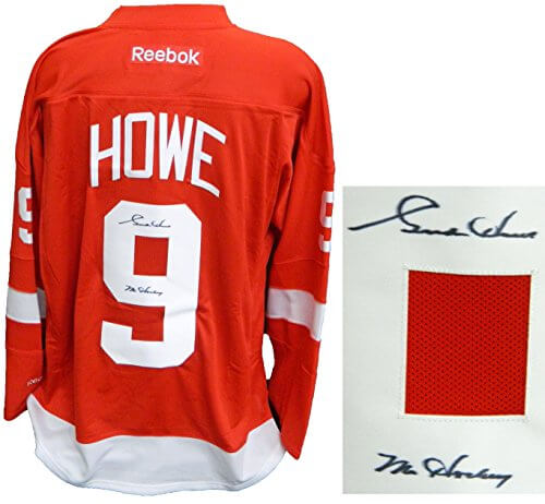 Gordie Howe Signed Detroit Red Wings Red Reebok Premier Hockey Jersey w/Mr Hockey - HOWJRY402 - Gordie Howe Signed Detroit Red Wings Red Reebok Premier Hockey Jersey w/Mr Hockey product image