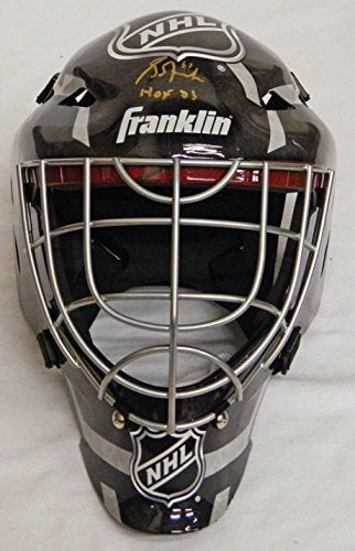 Grant Fuhr Signed NHL Logo Black Replica Hockey Goalie Mask w/HOF'03 - FUHMAS402 - Grant Fuhr Signed NHL Logo Black Replica Hockey Goalie Mask w/HOF'03 product image