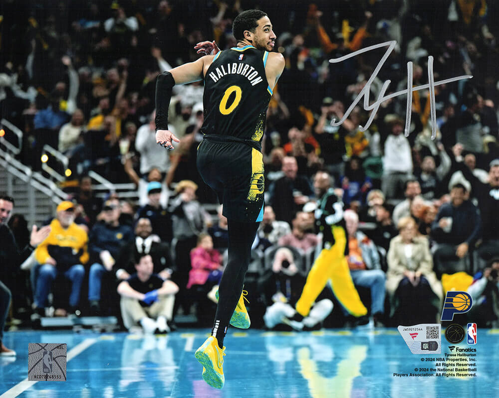 Tyrese Haliburton Signed Indiana Pacers In-Season Tournament Celebration 8x10 Photo - (Fanatics) - HAL08P200 - Tyrese Haliburton Signed Indiana Pacers In-Season Tournament Celebration 8x10 Photo - (Fanatics) product image