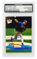 Roy Halladay Signed Toronto Blue Jays 2002 Fleer Trading Card #38 - (PSA Encapsulated) - HALCAR101 - Roy Halladay Signed Toronto Blue Jays 2002 Fleer Trading Card #38 - (PSA Encapsulated) product image