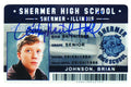 Anthony Michael Hall Signed The Breakfast Club Brian Johnson Shermer High School ID Card - HALCAR502 - Anthony Michael Hall Signed The Breakfast Club Brian Johnson Shermer High School ID Card product image