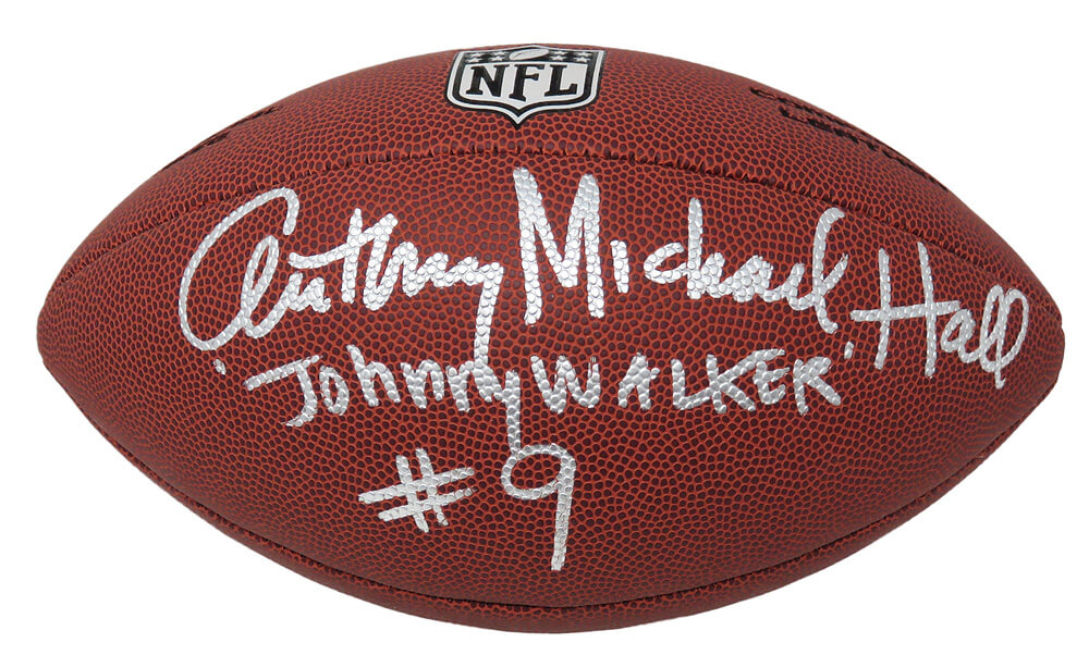 Anthony Michael Hall Signed Wilson Limited Full Size NFL Football w/Johnny Walker #9 - HALFTB510 - Anthony Michael Hall Signed Wilson Limited Full Size NFL Football w/Johnny Walker #9 product image