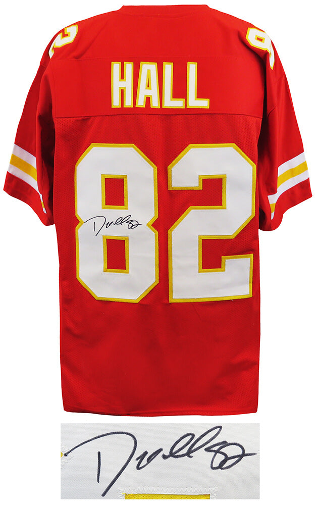 Dante Hall Signed Red Custom Football Jersey - HALJRY300 - Dante Hall Signed Red Custom Football Jersey product image