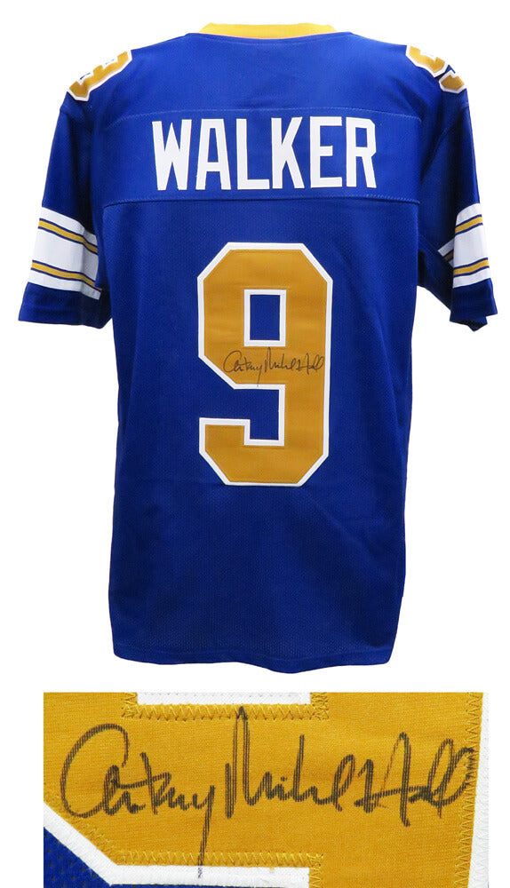 Anthony Michael Hall Signed Johnny Walker Blue Custom Football Jersey - HALJRY510 - Anthony Michael Hall Signed Johnny Walker Blue Custom Football Jersey product image