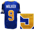 Anthony Michael Hall Signed Johnny Walker Blue Custom Football Jersey w/Johnny Be Good - HALJRY511 - Anthony Michael Hall Signed Johnny Walker Blue Custom Football Jersey w/Johnny Be Good product image