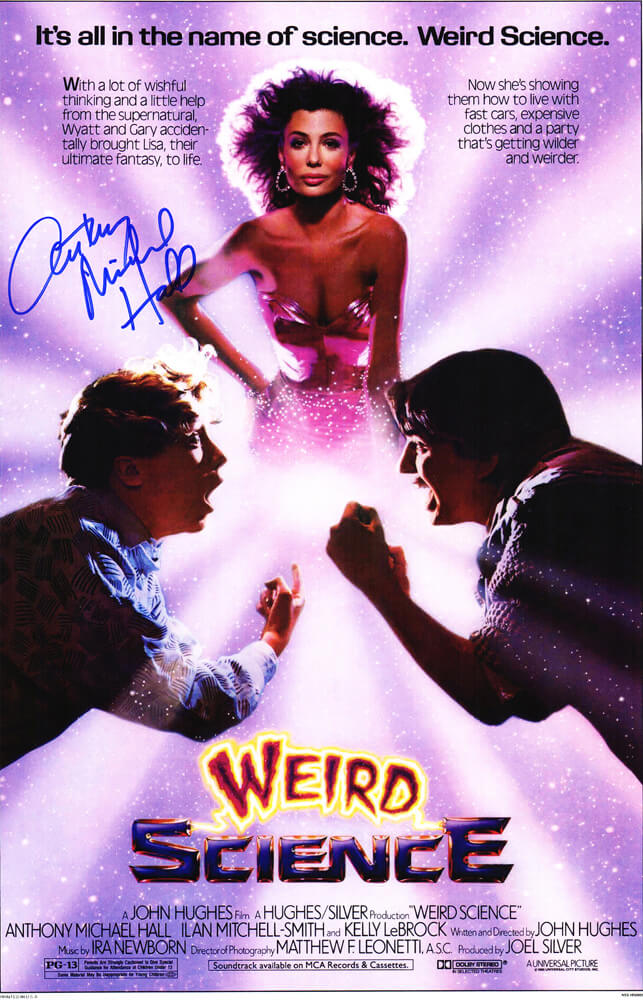 Anthony Michael Hall Signed Weird Science 11x17 Movie Poster - HALPST502 - Anthony Michael Hall Signed Weird Science 11x17 Movie Poster product image