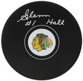 Glenn Hall Signed Chicago Blackhawks Team Logo Hockey Puck - HALPUC405 - Glenn Hall Signed Chicago Blackhawks Team Logo Hockey Puck product image