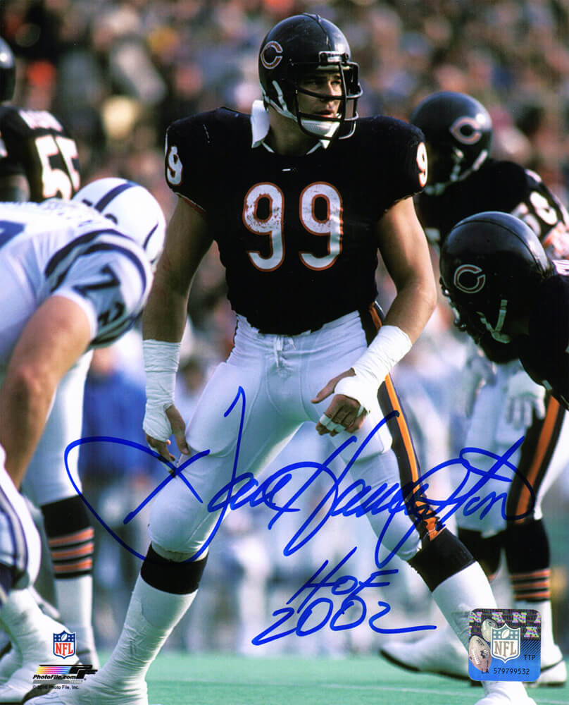 Dan Hampton Signed Chicago Bears Action 8x10 Photo w/HOF 2002 - HAM08P303 - Dan Hampton Signed Chicago Bears Action 8x10 Photo w/HOF 2002 product image