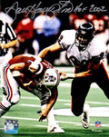 Dan Hampton Signed Chicago Bears Super Bowl XX Sack 8x10 Photo w/HOF 2002 - HAM08P306 - Dan Hampton Signed Chicago Bears Super Bowl XX Sack 8x10 Photo w/HOF 2002 product image