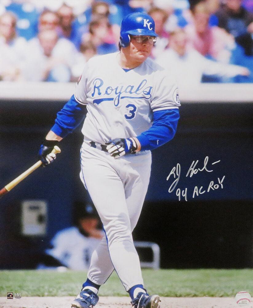 Bob Hamelin Signed Kansas City Royals Batting Action 16x20 Photo w/94 AL ROY - HAM16P100 - Bob Hamelin Signed Kansas City Royals Batting Action 16x20 Photo w/94 AL ROY product image