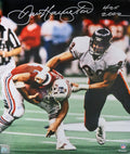 Dan Hampton Signed Chicago Bears Super Bowl XX Sack 16x20 Photo w/HOF 2002 - HAM16P306 - Dan Hampton Signed Chicago Bears Super Bowl XX Sack 16x20 Photo w/HOF 2002 product image