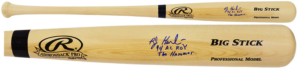 Bob Hamelin Signed Rawlings Big Stick Blonde Baseball Bat w/94 AL ROY, The Hammer - HAMBAT100 - Bob Hamelin Signed Rawlings Big Stick Blonde Baseball Bat w/94 AL ROY, The Hammer product image