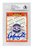 Dan Hampton Signed 1989 Pro Set Super Bowl XX Football Trading Card #20 - (Beckett Encapsulated) - HAMCAR303 - Dan Hampton Signed 1989 Pro Set Super Bowl XX Football Trading Card #20 - (Beckett Encapsulated) product image