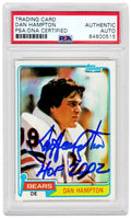 Dan Hampton Signed Chicago Bears 1981 Topps Football Rookie Card #316 w/HOF 2002 - (PSA/DNA Encapsulated) - HAMCAR307 - Dan Hampton Signed Chicago Bears 1981 Topps Football Rookie Card #316 w/HOF 2002 - (PSA/DNA Encapsulated) product image
