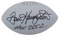 Dan Hampton Signed Wilson MVP Silver Full Size Football w/HOF 2002 - HAMFTB308 - Dan Hampton Signed Wilson MVP Silver Full Size Football w/HOF 2002 product image