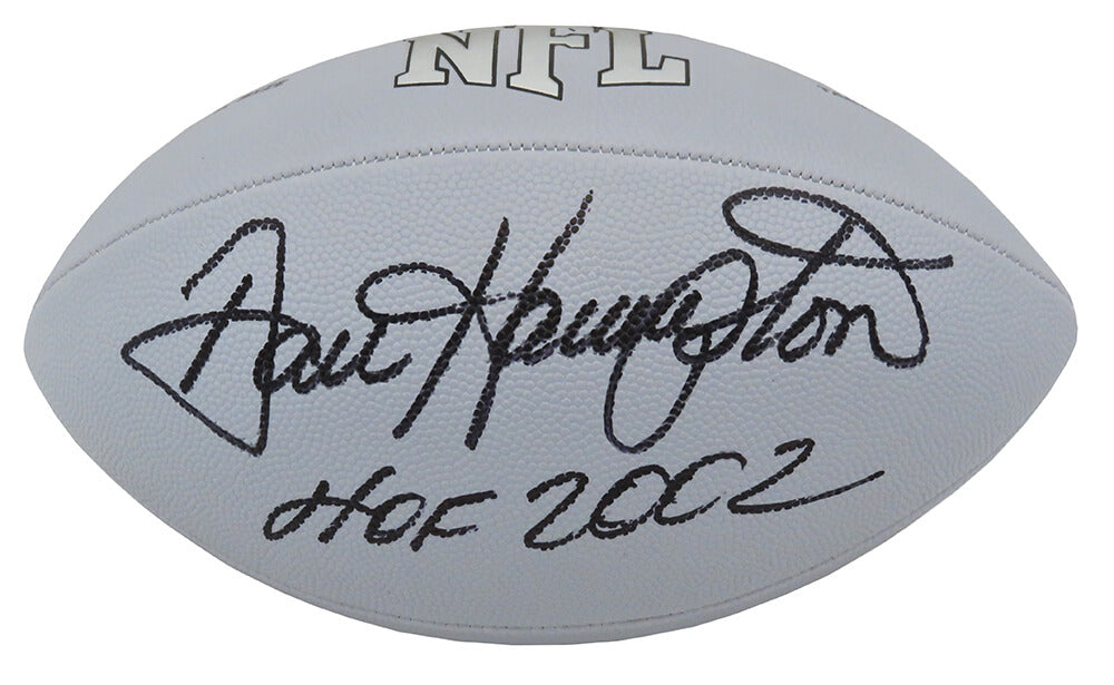 Dan Hampton Signed Wilson MVP Silver Full Size Football w/HOF 2002 - HAMFTB308 - Dan Hampton Signed Wilson MVP Silver Full Size Football w/HOF 2002 product image