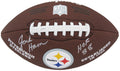 Jack Ham Signed Pittsburgh Steelers Wilson Brown Logo Football w/HOF'88 - HAMFTB324 - Jack Ham Signed Pittsburgh Steelers Wilson Brown Logo Football w/HOF'88 product image