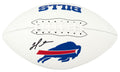 Damar Hamlin Signed Buffalo Bills Logo Franklin White Football - HAMFTB341 - Damar Hamlin Signed Buffalo Bills Logo Franklin White Football product image