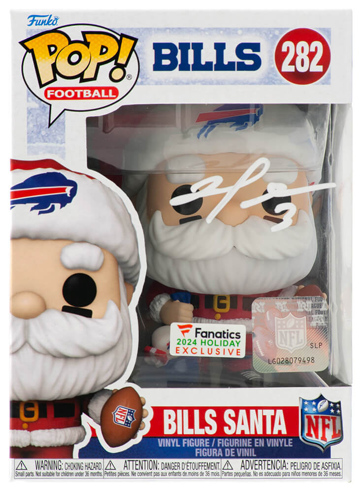 Damar Hamlin Signed Buffalo Bills SANTA Funko Pop Doll #282 - HAMFUN320 - Damar Hamlin Signed Buffalo Bills SANTA Funko Pop Doll #282 product image