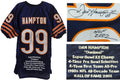 Dan Hampton Signed Navy Custom Embroidered Stat Jersey w/HOF 2002 - HAMJRY301 - Dan Hampton Signed Navy Custom Embroidered Stat Jersey w/HOF 2002 product image