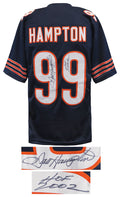 Dan Hampton Signed Navy Custom Football Jersey w/HOF 2002 - (JSA COA) - HAMJRY309 - Dan Hampton Signed Navy Custom Football Jersey w/HOF 2002 - (JSA COA) product image