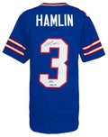 Damar Hamlin Signed Blue Custom Football Jersey w/Bills Mafia - HAMJRY341 - Damar Hamlin Signed Blue Custom Football Jersey w/Bills Mafia product image