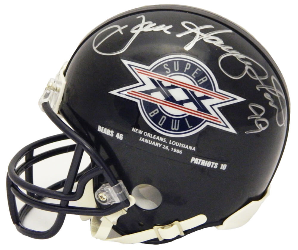 Dan Hampton Signed Bears / SB XX Champs Logo Riddell Mini Helmet - HAMMIN302 - Dan Hampton Signed Bears / SB XX Champs Logo Riddell Mini Helmet product image