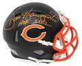Dan Hampton Signed Chicago Bears Flat Black Matte Speed Mini Helmet w/HOF 2002 - HAMMIN308 - Dan Hampton Signed Chicago Bears Flat Black Matte Speed Mini Helmet w/HOF 2002 product image