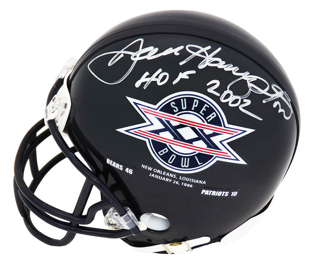 Dan Hampton Signed Bears / Super Bowl XX Champs Logo Riddell Mini Helmet w/HOF'02 - HAMMIN314 - Dan Hampton Signed Bears / Super Bowl XX Champs Logo Riddell Mini Helmet w/HOF'02 product image