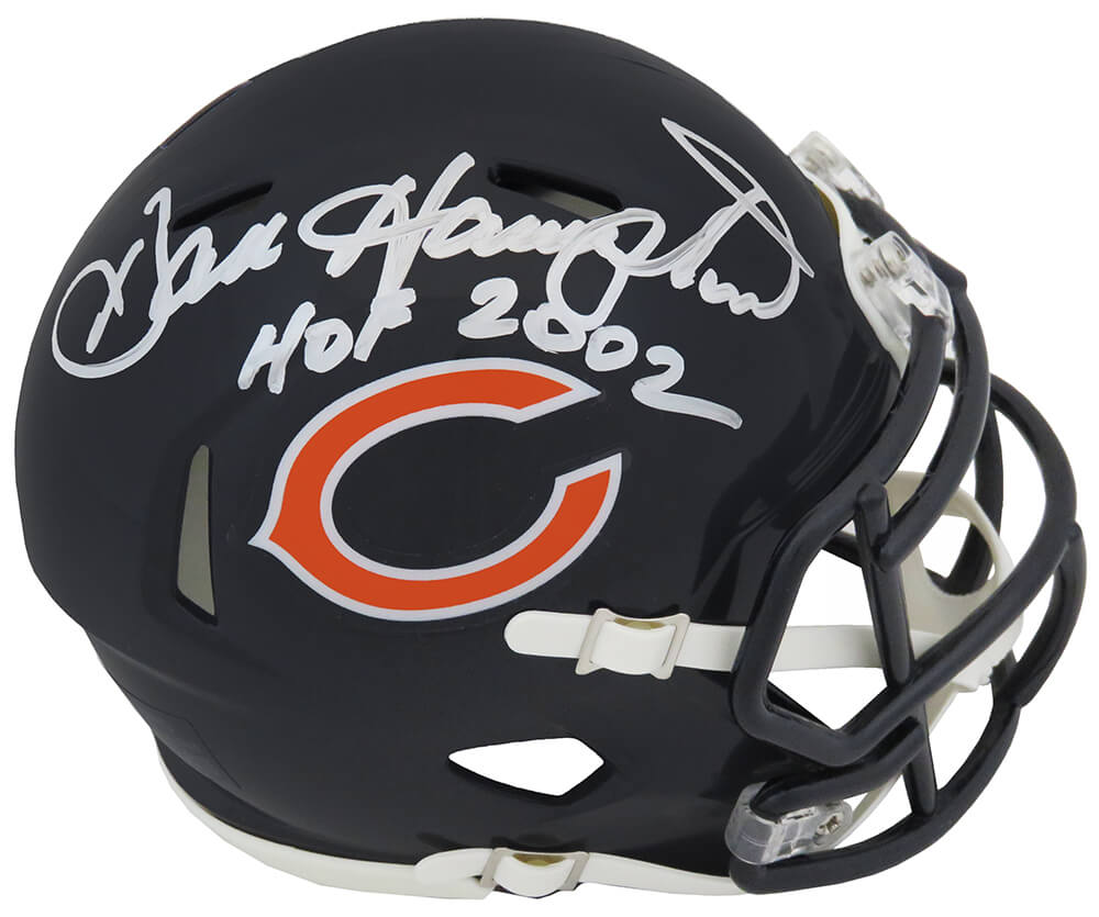Dan Hampton Signed Chicago Bears Riddell Speed Mini Helmet w/HOF 2002 - HAMMIN316 - Dan Hampton Signed Chicago Bears Riddell Speed Mini Helmet w/HOF 2002 product image