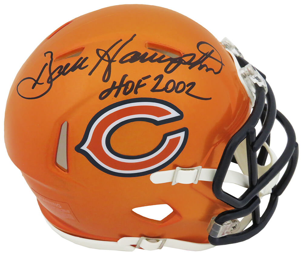 Dan Hampton Signed Chicago Bears FLASH Riddell Speed Mini Helmet w/HOF 2002 - HAMMIN317 - Dan Hampton Signed Chicago Bears FLASH Riddell Speed Mini Helmet w/HOF 2002 product image